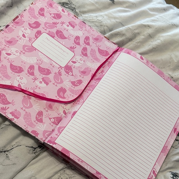 Pink Bird Patterned Journal - Picture 3 of 4